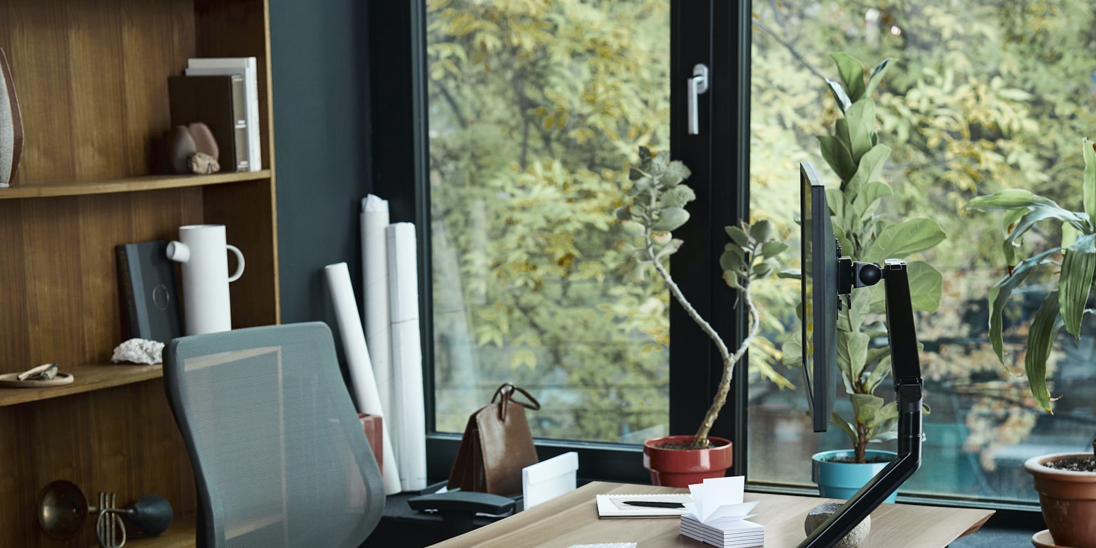 Premium office furniture in a sophisticated workspace
